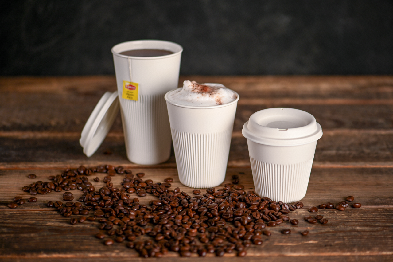 Mehrweg-Becher & Deckel RIPPLE