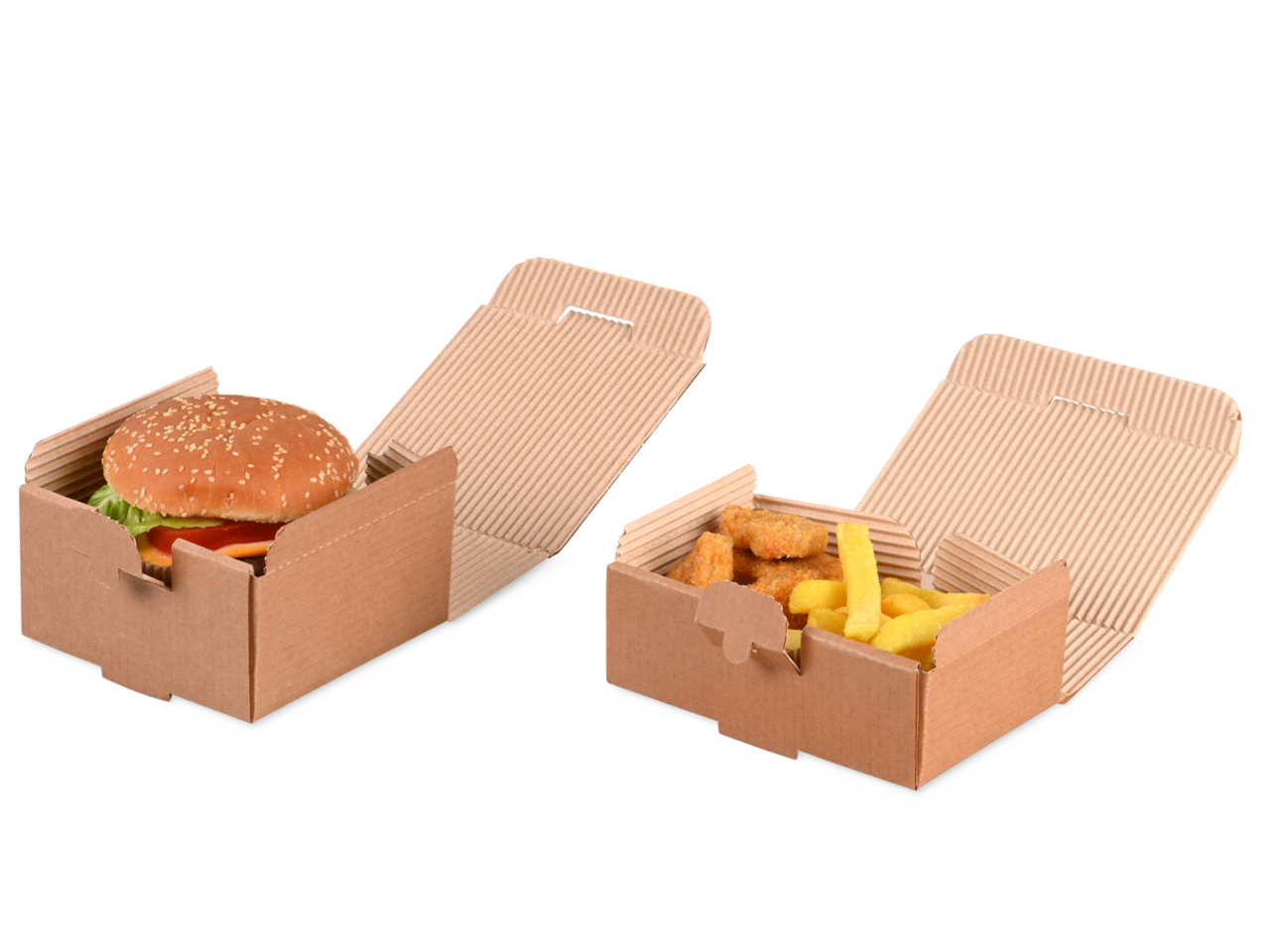 Take-away Kartonbox gewellt