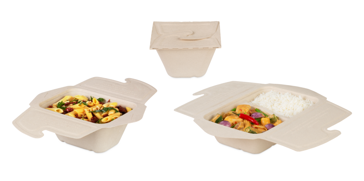 To-Go-Box aus Zellstoff