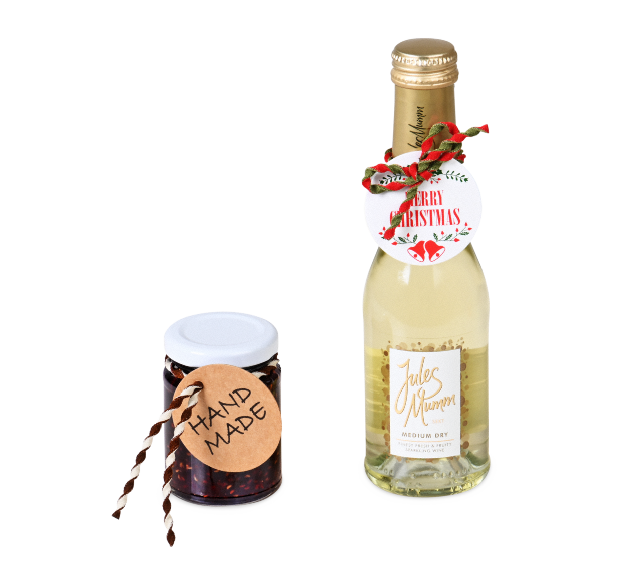 Geschenk- & Produktanhänger mit Verschluss-Kordel