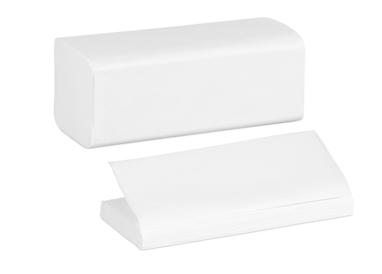 Papierhandtuch V-Falz Zickzack 2-lagig, weiß