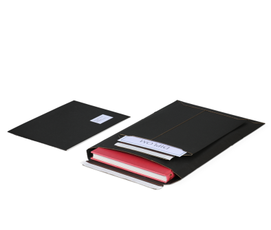 MIKROWELL BLACK Wellpapp-Versandtasche