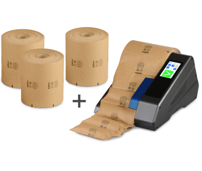 AirWave1/AirWave2 Sets - 4 Rollen Füll- bzw. Polsterkissen + Gerät