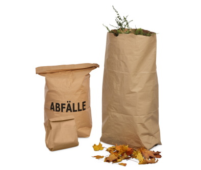 Abfallsack aus Papier