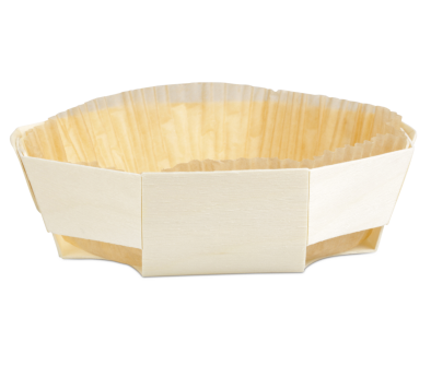 Holzbackform, 110&times;110&times;35 mm, achteckig, &laquo;Octopuce&raquo;, 100 ml