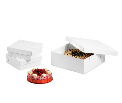 Tortenkarton weiß, 2-teilig