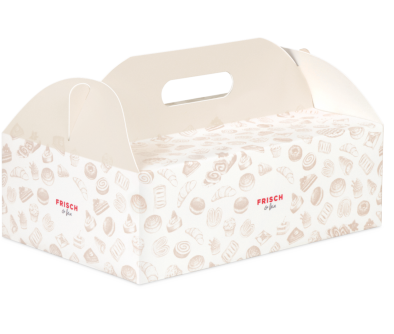 Gebäck-Tragekarton «FRISCH & fein»