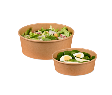 Salatschale aus Pappe rund
