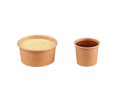 Dressingbecher aus Karton