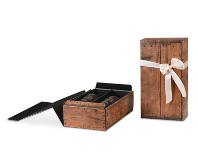 Flaschen-Geschenkkarton RUSTIKAL