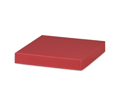 Deckel zu Geschenkschachtel 250&times;250&times;30 mm, bordeaux