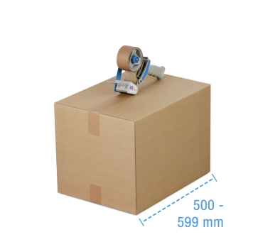 Faltkarton 1- & 2-wellig, braun, 500 - 599 mm