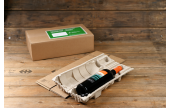 Flaschen-Versandverpackung Faserguss für 0,75 Liter