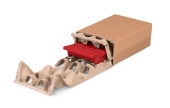 Faserform Verpackung in Schiebeschachtel SOFT-PAC PAPER