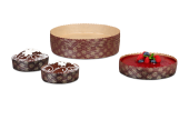 Kuchen-Backform rund mit Dekor