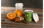 Heißgetränke-Becher PE-beschichtet WALDWEIHNACHT