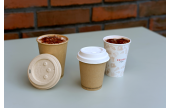 Deckel für to-go-Becher aus Holzfaser