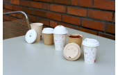 Deckel für to-go-Becher aus Holzfaser
