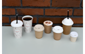 Deckel für to-go-Becher aus Holzfaser