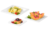 Teller aus Bagasse eckig