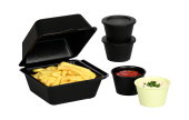 platzsparend stapelbare Becher eignen sich bestens für den Transport von frischen Saucen, Guacamole, Mayonnaise, Ketchup oder Kräuterdip