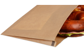 Eine kleine Seitenfalte sorgt dafür, dass auch höhere Snacks einfach und sicher in der Tasche verpackt werden können 