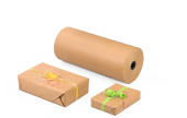 Geschenkpapier Rolle, braun