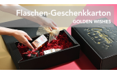 Flaschen-Geschenkkarton GOLDEN WISHES