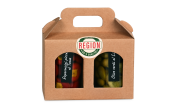 Gläserkarton braun 