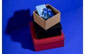 Geschenkkarton mit Deckel gewellt