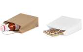 Tragetasche aus Kraftpapier mit gedrehter Kordel