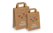 Weihnachtstragetasche «Zweig mit Kugeln»