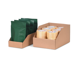 Sichtlagerkasten aus Wellpappe