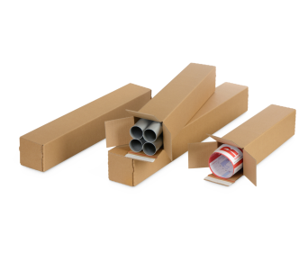 Versandhülse eckig mit Haftklebeverschluss