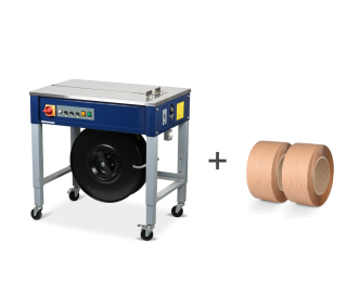 Umreifungsset 2 Rollen Papierband + Umreifungsmaschine SM200/280