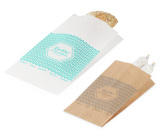 Papierfaltenbeutel «Genuss»