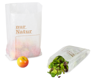 Papierfaltenbeutel «nur Natur»
