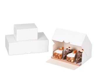 Verpackung für Tortenstücke, weiß