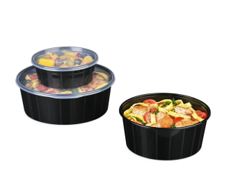 Mehrweg-Schale rund & Deckel BASIC