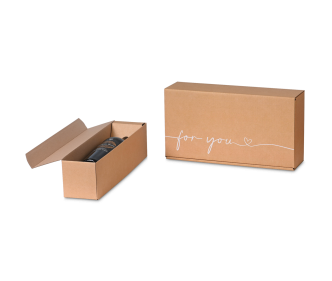 Flaschen-Geschenkkarton FOR YOU
