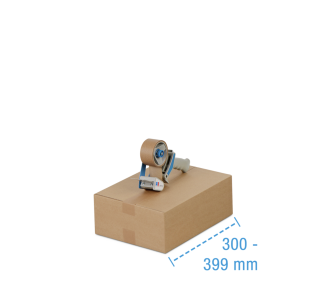 Faltkarton 1- & 2-wellig, braun, 300 - 399 mm