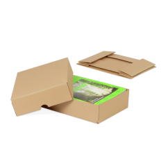 Stülpdeckel-Aufrichtekarton EASYPAC vorgeklebt