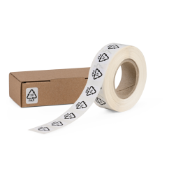 Hinweis-Etikett mit Recyclingcode