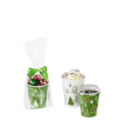 Heißgetränke-Becher PE-beschichtet WALDWEIHNACHT