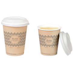 Heißgetränke-Becher PLA-beschichtet «Genuss»