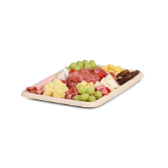Servierplatte aus Bagasse