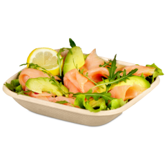Schale aus Bagasse quadratisch