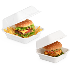Burger-Box aus Bagasse