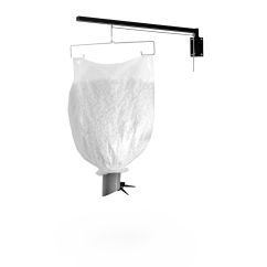 Schwenkarm mit Abfülleinrichtung für Wandmontage