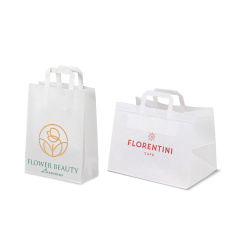 Papiertragetaschen mit Flachhenkel bedrucken
